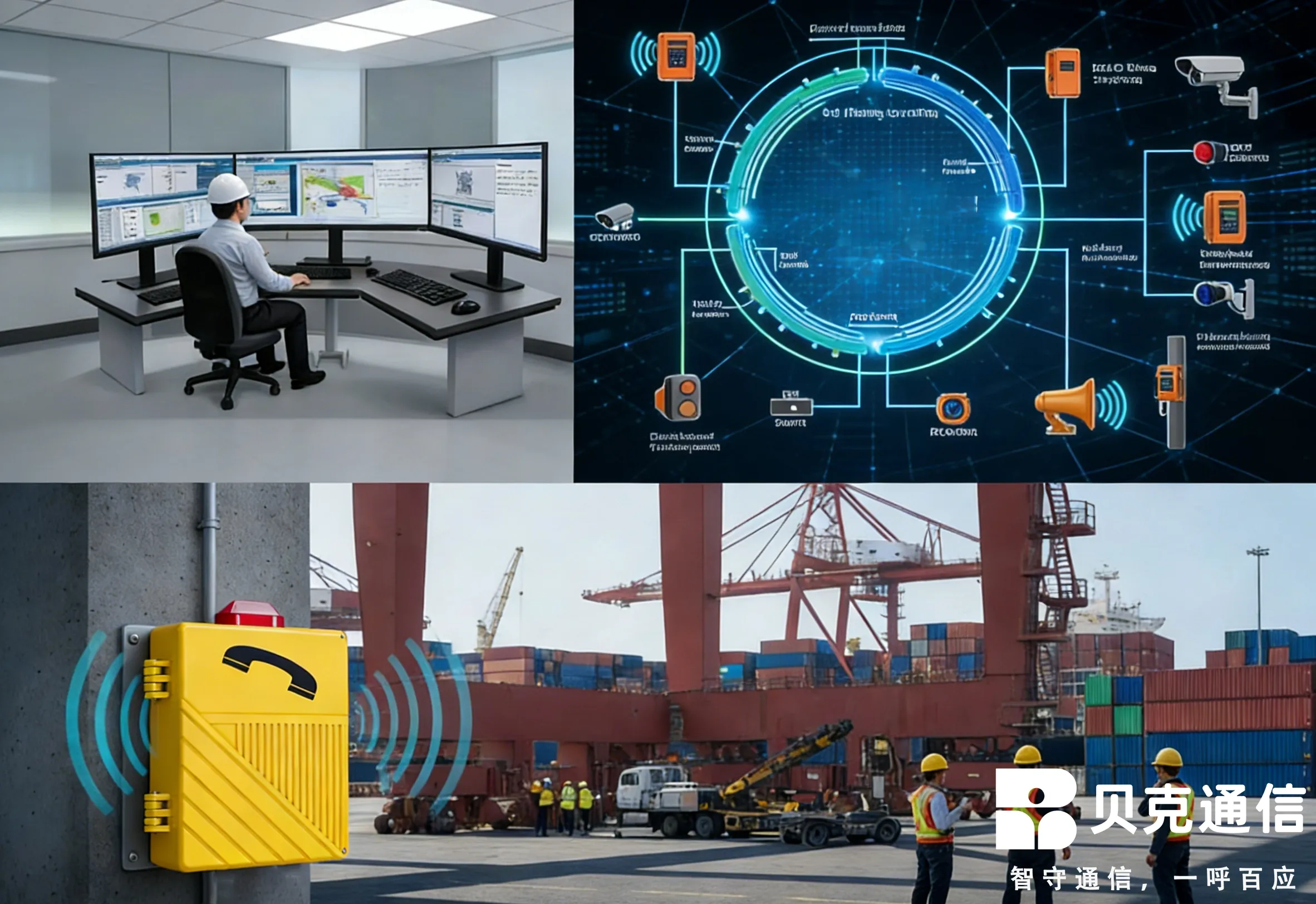 Becke Telcom防爆扩音话站在港口集装箱作业中的应用